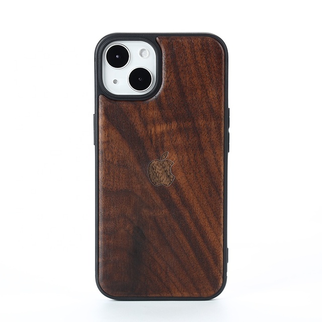 Hot Custom Logo Real Natural Wood Phone Case Tpu Wood Shockproof Mobile Phone Case for iPhone 15 15pro 15promax
