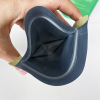 Sachet d'emballage personnalisé imprimé avec fermeture éclair, en plastique, à fond plat, thermoscellable, pour poudre de matcha, café, collations et aliments
