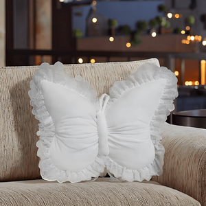 Carino a forma di farfalla tessuto giocattolo di peluche lavabile cartone animato decorazione cuscino per la camera dei <span class=keywords><strong>bambini</strong></span> bella decorazione del cartone animato cuscino - Product Image 1