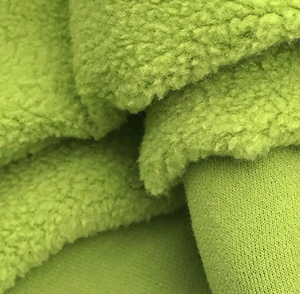 قماش محبوك على شكل قشور سمك 32S قطن صوف منسوج صبغ نمط أولاد بنات سترة أو بدلة بيسبول معطف قماش صوف - Product Image 4