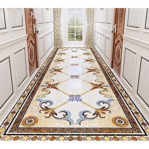 Azulejo de parquet antideslizante de porcelana chapada en oro europeo moderno, baldosas interiores para sala de estar, pasillo, entrada Exterior - Product Image 3
