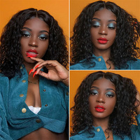 Perruque Afro Noire Synthétique UMS la plus vendue, volumineuse, sans lacet, double trame, entièrement fabriquée à la machine, vente en gros