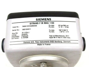 7ME61101VA202AA2 เซ็นเซอร์ FM 1100 หมายเลขสั่งซื้อ 7ME61101VA202AA2 ซีรีส์ Sitrans DN25 - Product Image 5