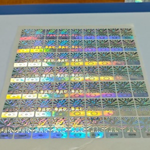 Autocollants adhésifs de haute sécurité personnalisés, hologramme, code QR, rouleau de vinyle, étanche, scellage holographique pour la promotion - Product Image 2