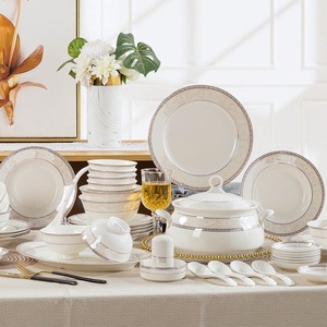 Bol à riz en céramique de Jingdezhen, vaisselle de luxe léger pour la maison, ensemble d'assiettes et de plats en porcelaine fine, assiette de dîner, bol en porcelaine, cadeau - Product Image 6