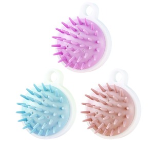 Brosse de massage du cuir chevelu en matériau PPTPE avec poils doux pour la baignoire et la douche - Product Image 4