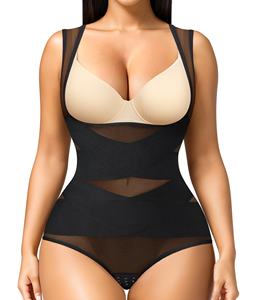 Push-up body met mesh, shapewear, buikverstevigend, billenliftend, tailletrimmer, body shaper voor dames - Product Image 1