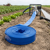 Tuyau d'arrosage plat en PVC blanc pour l'irrigation et la lutte contre les incendies