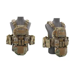 Fabriek Groothandel Multi Pocket Custom Mannen Tactische Vest Gewogen Vest Voor Platen