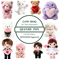 Boneka Hewan Isi Dakron CE ASTM OEM ODM, Buat Boneka Plushie Sendiri, Boneka Kpop Custom, Hadiah Valentine, Boneka Plush Custom