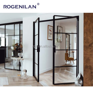 चीन आंतरिक मामला दरवाजा निर्माता हॉल विभाजन फ्रेंच दरवाजे के साथ घर आंतरिक स्विंग दरवाजा - Product Image 3