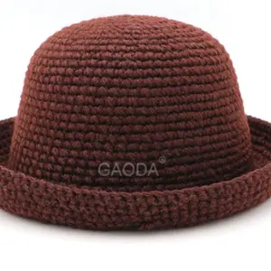 D Hats Women Winter With Brim Folded