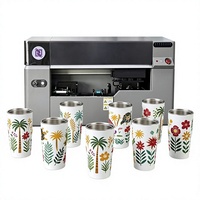 Imprimante UV Cylindrique de Bureau HanHuang HH-DY80ZM pour Bouteilles et Flacons, Production Automatique de Plus de 1000 Pièces par Jour, Encre UV Écologique, Portable