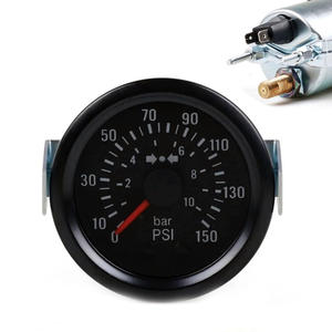 AUSO 2 "52mm 0-10Bar/0-150PSI Barômetro Mecânica 12V Imprensa Calibre Carro Medidor de Pressão de Ar Com Sensor NPT1/8 AG001-AP - Product Image 1