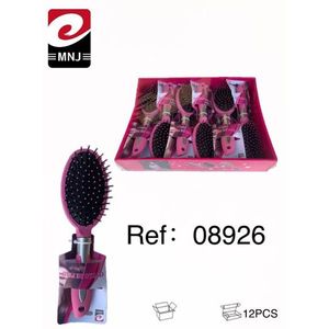 MNJ Hair Brush Set 12Pcs Pink Oval Bristle For Styling And Detangling - Product Image 3