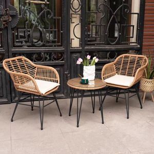 Juego de Mesa y Sillas de Patio de Ratán Sintético para Exteriores, Moderno, de la Mejor Fábrica de Guangzhou XY, Sofá de Jardín de Mimbre para Exteriores, Sillón de Balcón - Product Image 5