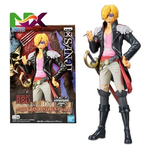 Figuras de Acción de Anime One Piece de 17 cm, Sanji, <span class=keywords><strong>Zoro</strong></span>, Luffy, en Traje Negro de Grand Line, Hechas de PVC, Estilo de Dibujos Animados, Manualidades de Plástico - Product Image 1