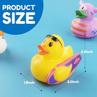 Assortiment aléatoire de canards en caoutchouc Mini jouets de canard en caoutchouc Jouets de bain de canard en vrac Jouets de bain pour bébé Faveurs de fête de vacances