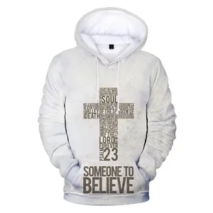 Fitspinew jésus dieu chrétien surdimensionné hommes à capuche amour 3d imprimé unisexe décontracté mode sweat haut pull à capuche Gym - Product Image 5