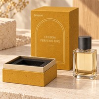 Boîte rigide verticale pour parfum en papier spécial gingembre 10x10x14cm avec insert en mousse surélevée |   Jinayon