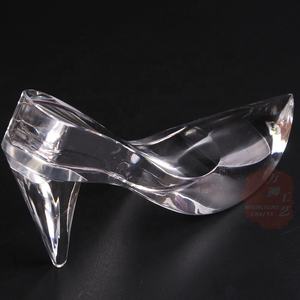 Zapatos de cristal de <span class=keywords><strong>Cenicienta</strong></span> de varios colores, decoración de tacón alto transparente, adorno para regalo, CPW-14A - Product Image 5