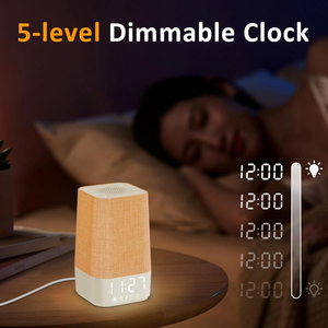 Machine à bruit blanc électronique portable <span class=keywords><strong>en</strong></span> ABS avec <span class=keywords><strong>radio</strong></span>, veilleuse et <span class=keywords><strong>réveil</strong></span> avec simulation de lever de soleil pour bébé/enfant - Alimenté par USB - Product Image 2