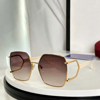 Lunettes de soleil classiques et durables unisexe 2026, monture carrée intégrale en alliage, verres PC dégradés UV400, pour adultes, bleu/rose