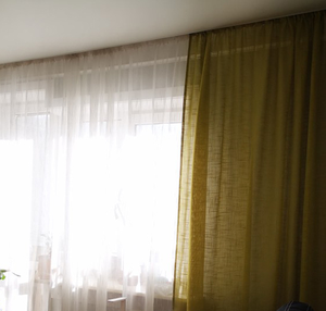 DaiRui haute qualité moderne style Amecian <span class=keywords><strong>vert</strong></span> solide rideau de fenêtre transparent pour le salon - Product Image 4