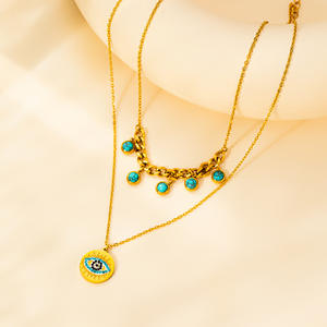 316L อันโอชะสร้อยคอสแตนเลสสำหรับผู้หญิงเครื่องประดับแนวพังก์แนวย้อนยุคสำหรับผู้หญิงของขวัญ - Product Image 2