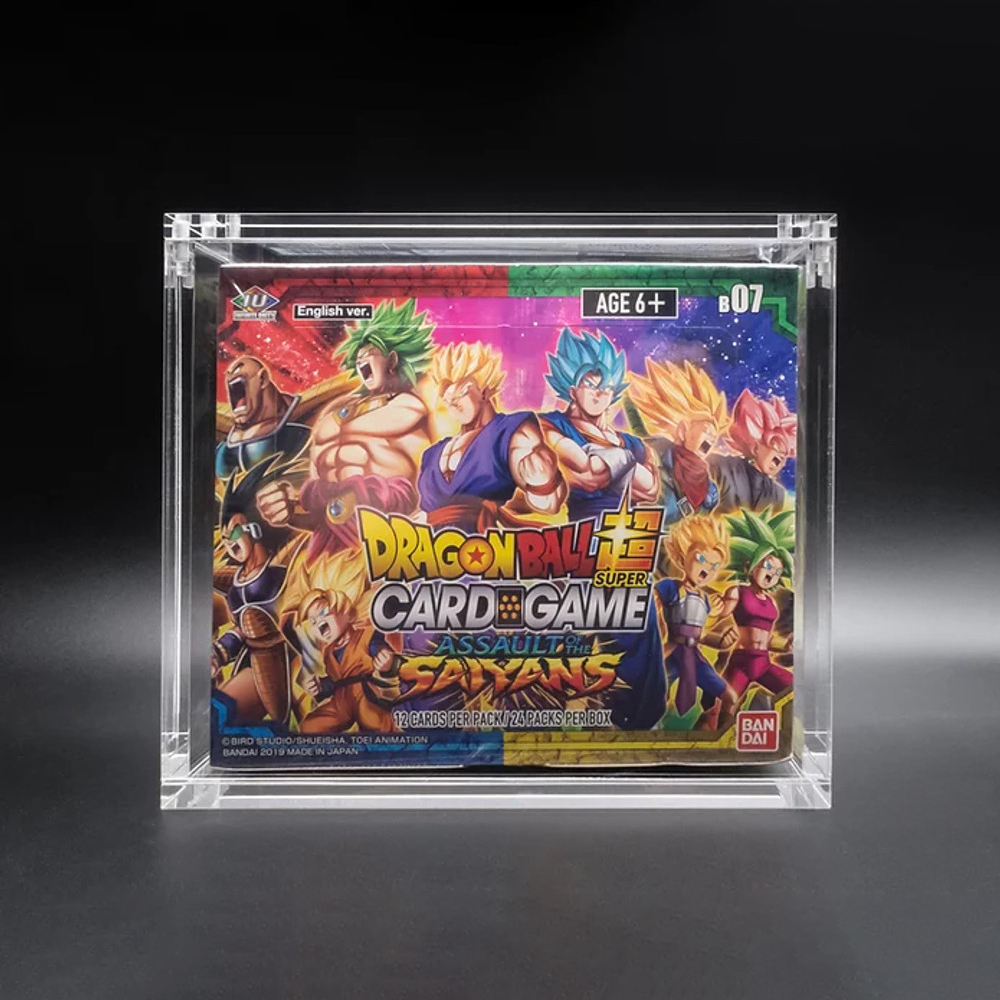 Dragon Ball Booster Box - Clear Acrylic Case with Custom Design