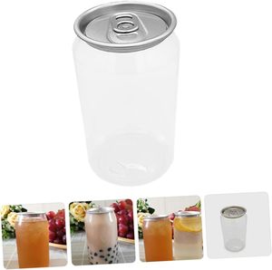 Hot Sale Custom Disposable Clear Plastic Milk Tea Juice Cake Cans with Open Lids - Product Image 5