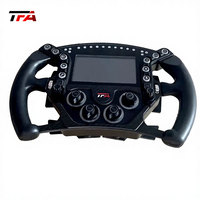 Volant de course SimorReal en fibre de carbone et titane avec simulateur de luxe amélioré et joysticks de qualité supérieure fabriqués en Chine