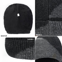 Kit 3 pièces hiver épaissi anti-froid, bonnet en laine de mouton couleur unie, ensemble gants et cache-cou assortis