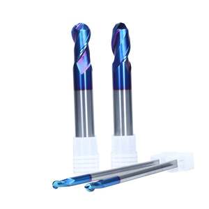 ZY/OEM Fraise à queue en acier au tungstène HRC65, revêtement nano, 2 cannelures, R1.5, angle de spirale 45°, modèle Zy0048 Jiangsu - Product Image 1