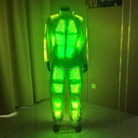 Combinaison LED lumineuse à pixels, costume de scène futuriste, tenue de danse scintillante pour DJ, club, festival, concert, soirée, spectacle nocturne