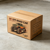 Boîte en carton ondulé de style plan imprimé numériquement de qualité supérieure, production en 72h, pour l'expédition et l'emballage de véhicules RC