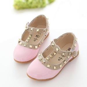 Capretti di estate di Modo Pattini Della Principessa Della Ragazza Coreana del Ribattino DELL'UNITÀ di ELABORAZIONE di Cuoio Rosso <span class=keywords><strong>Scarpe</strong></span> Da Ballo Bambino <span class=keywords><strong>Scarpe</strong></span> Scuola Ragazza - Product Image 5