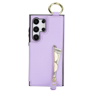 Étui portefeuille en cuir PU Grain de litchi de luxe pour Samsung Galaxy S24 Ultra S23 Ultra S22 Plus S21 S20 FE étui à rabat magnétique - Product Image 2