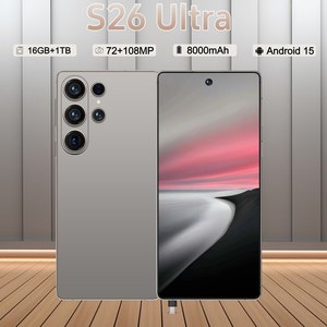 Smartphone S26 Ultra 4G/5G Sbloccato, Display HD da 6.9\" 120Hz, 16GB+1TB, Android <span class=keywords><strong>15</strong></span>, Riconoscimento Facciale, per <span class=keywords><strong>Gaming</strong></span>, Ricarica Rapida 100W - Product Image 5
