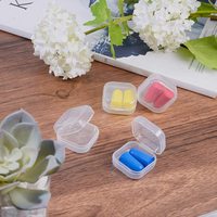 Mini boîte en plastique transparente Option de recyclage écologique pour lunettes Pierres précieuses Boucles d'oreilles Anneaux Affichage Petit emballage de produit