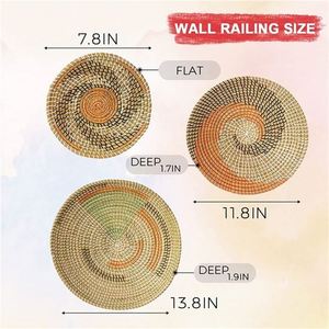 Barato Boho Decor Rattan <span class=keywords><strong>Deko</strong></span> Decoraciones De Interiores Music Room Ocean Estética Macrame Suministro Almacenamiento Air Plant Holder - Product Image 2