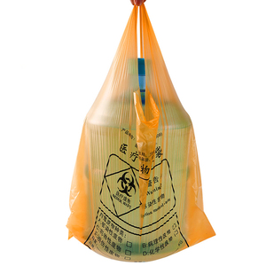 Yurui autoclavable 20L/30L/40L Biohazard Túi dùng một lần chất thải y tế túi rác sinh học truyền nhiễm PE y tế xử lý - Product Image 1