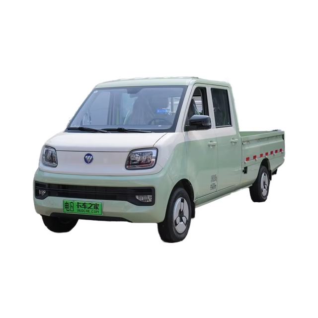 Factory New High Quality Foton 4x2 Light 2.5m Double Row Pure Electric EV Micro Mini Box Cargo Van Trucks 260km Range 3-5T