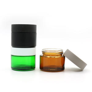 Frasco de Vidrio de 2oz con Protección UV, Tapa de Rosca Hermética, Tapas de Plástico CR, Impresión Serigrafiada, para Maquillaje, Cosméticos, Especias, Productos Secos - Product Image 2