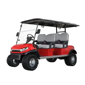 Grosir kereta golf elektrik kendaraan utilitas golf cart 6 tempat duduk kereta golf Mewah