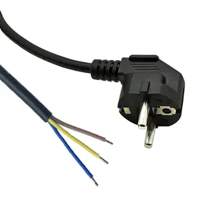 EU standard 16A 250V 2 Pin EU 3 prongs schuko plug power cord German Power Cable Plug