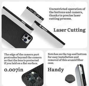 เคสโทรศัพท์คาร์บอนไฟเบอร์แท้สำหรับ iPhone 15 14 13 12 PRO MAX - Product Image 6