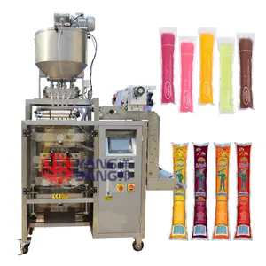 Machine de remplissage et d'scellage automatique, pour bonbons glacés, 4 canaux, rapide, appareil d'emballage de bâtons et gelée