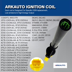 Arkauto hiệu suất cuộn dây đánh lửa gói uf191 dg512 cho Ford Mustang GT Lincoln Aviator Navigator Lục Địa Avanti 4.6 5.4 <span class=keywords><strong>5.8</strong></span> - Product Image 4