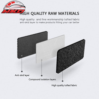 Tapis de sol pour Nissan Altima 2007-2012, 4 portes, velours noir, ensemble de 4 pièces